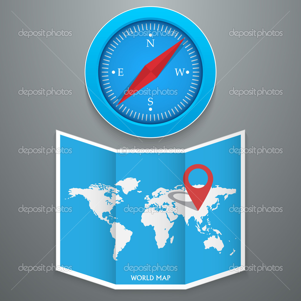 Vector travel icons. Retro style