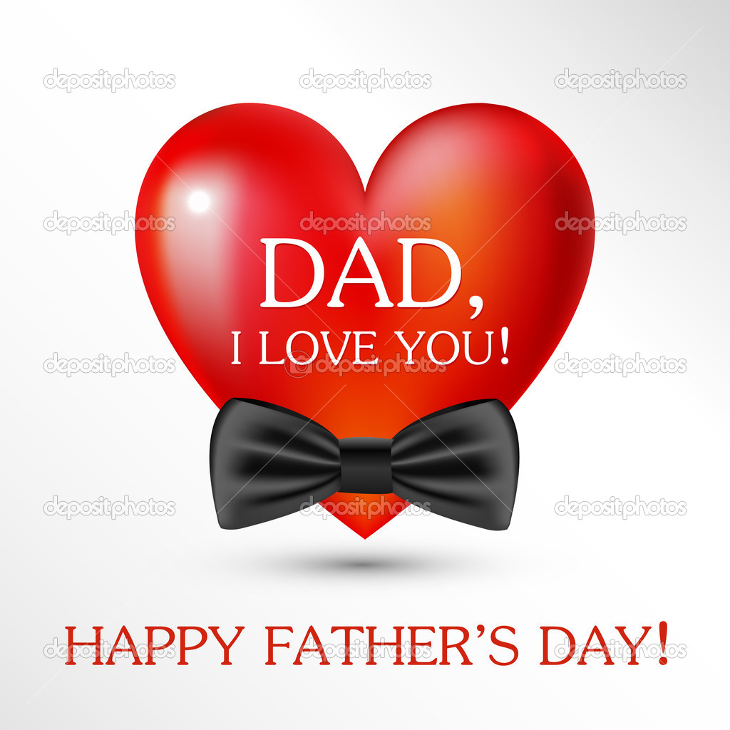 Happy fathers day card. Vector