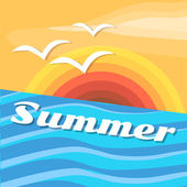 Summer holiday vector background