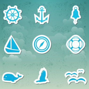 Vector set of travel icons. clipart