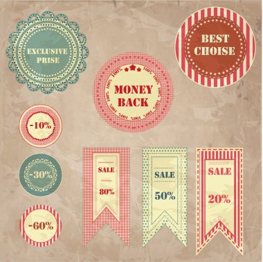 Sale Signs vector illustration   clipart