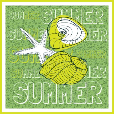 Summer holiday vector background clipart