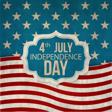 ABD Bağımsızlık günü kutlamaları için poster