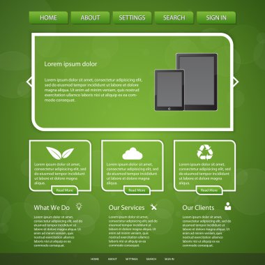 Web sitesi şablonları vektör çizim  