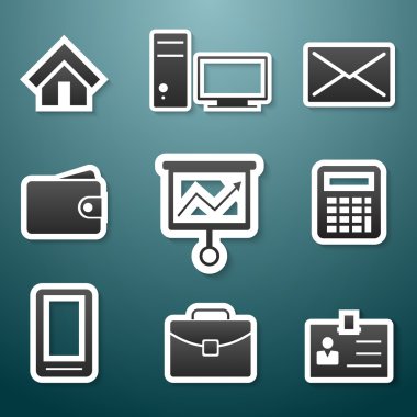 Web simgeleri Vektör illüstrasyonunu ayarladı  