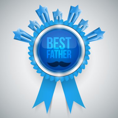 Best father award vector illustration   clipart