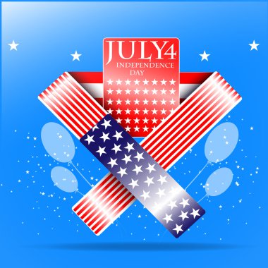 USA independence day illustration clipart
