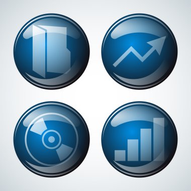Vektör çizim iş Icon set  