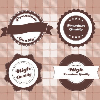 Vintage design amblem seti