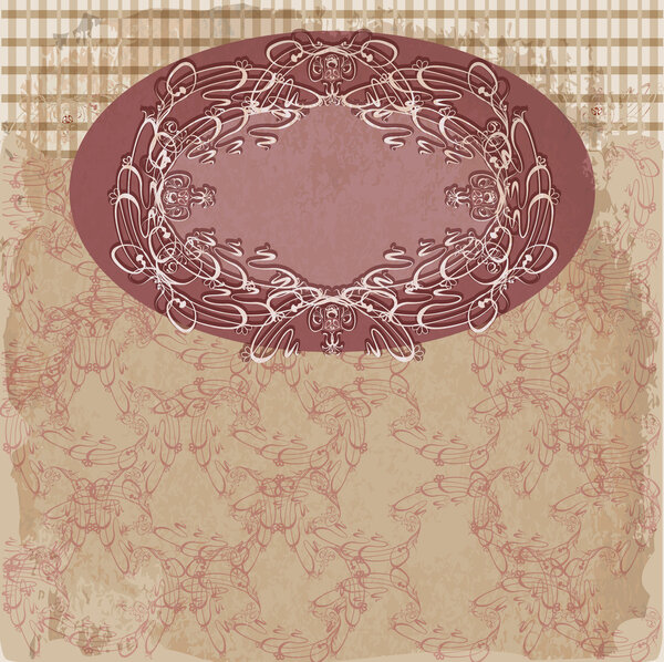 Vintage frame vector illustration  