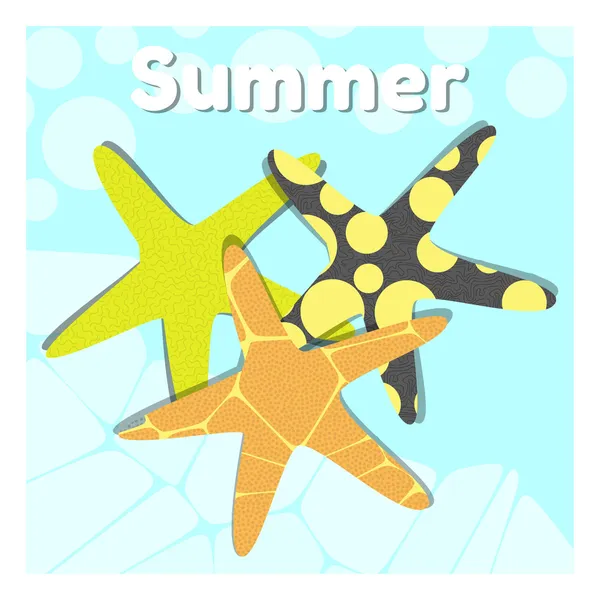 Summer Holiday Vector Background — Stock Vector