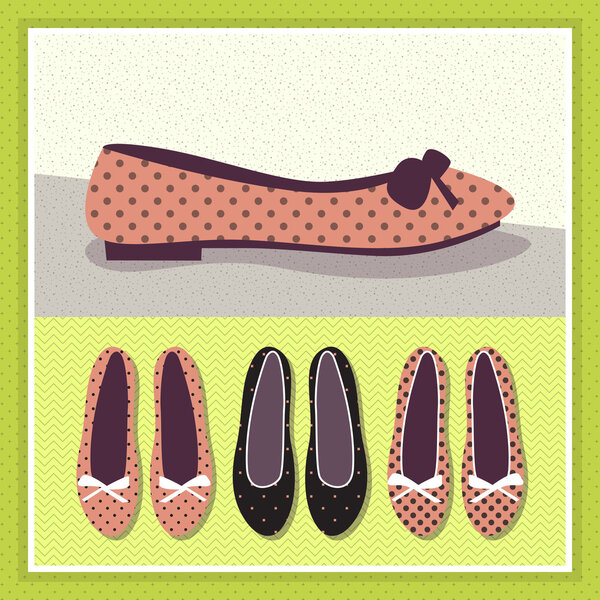 Shoes vintage illustration vector illustration  