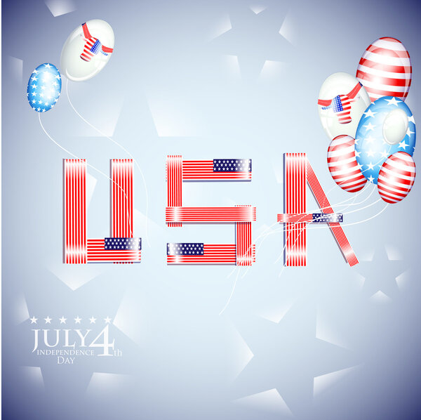 USA independence day illustration