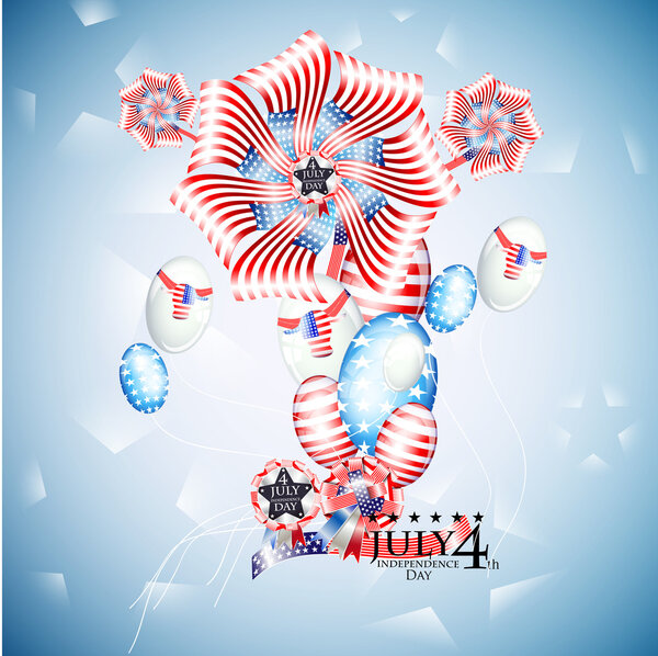 USA independence day illustration