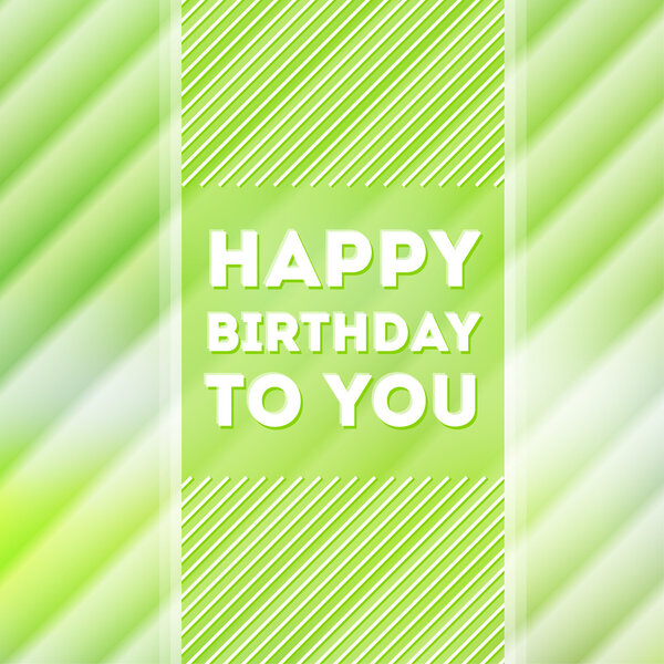 Happy birthday poster vector illustration  
