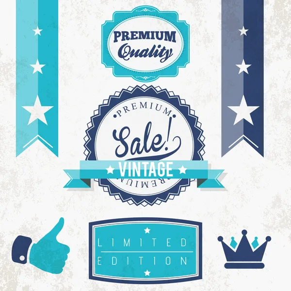 Quality Vintage Vector Signs — Stock Vector