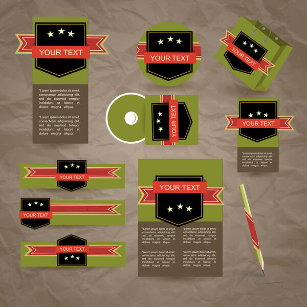 Corporate design vector illustration  