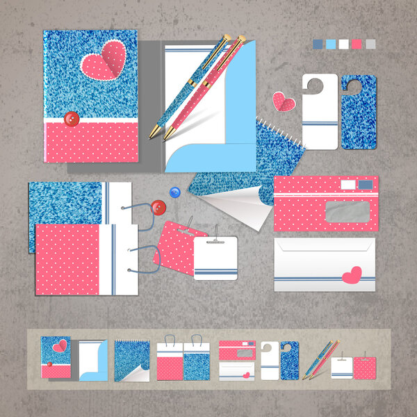 Векторная иллюстрация фирменного стиля  