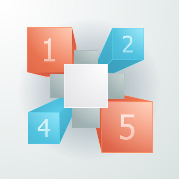 Business diagram vector illustration  