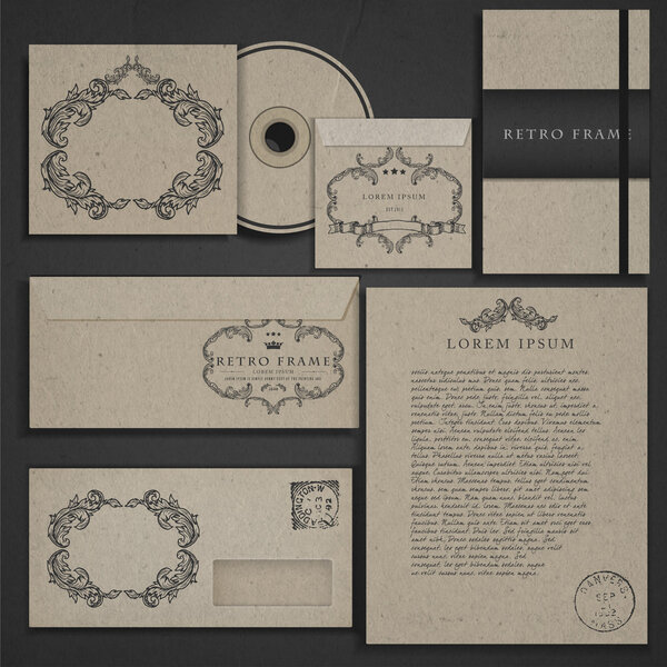 Векторная иллюстрация фирменного стиля  