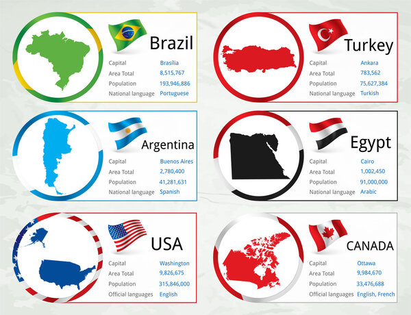 Векторные флаги задают векторную иллюстрацию
  