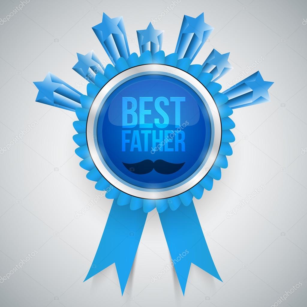 Best father award vector illustration  