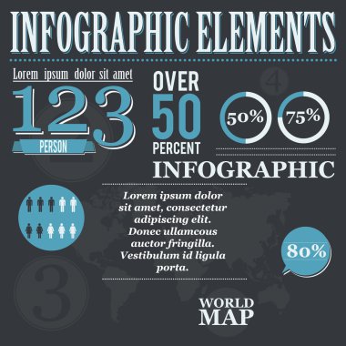 Infographic öğeleri afiş vektör çizim  