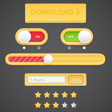 searchbar düğmelerle Web