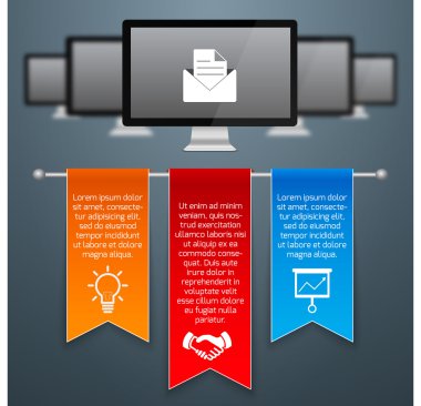 Web sitesi banner vektör çizim  