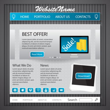 Web sitesi banner vektör çizim  