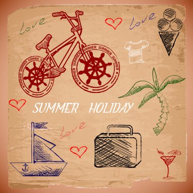 summer  banner vector illustration   clipart