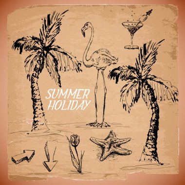 Summer banner vector illustration vector Summer banner vector illustration vector