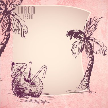 Summer banner vector illustration vector Summer banner vector illustration vector