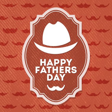 Happy father's day label clipart