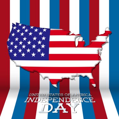 USA independence day symbols clipart
