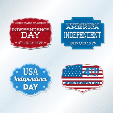 USA independence day symbols clipart