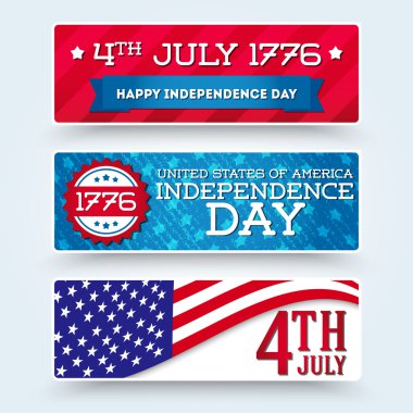 USA independence day symbols clipart