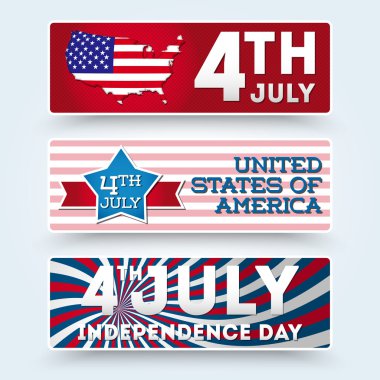 USA independence day symbols clipart