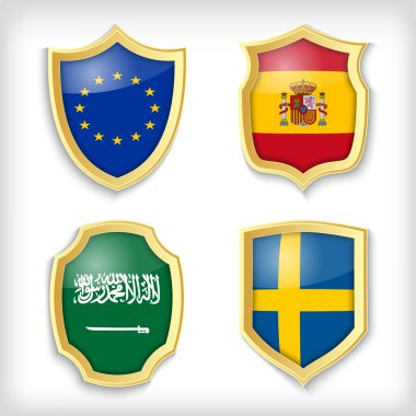 flags signs vector illustration   clipart