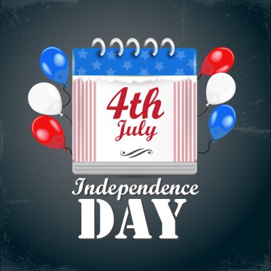 USA independence day symbols clipart