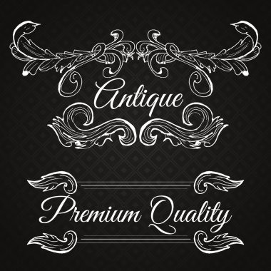 Premium Kalite. Retro vektör çerçeve