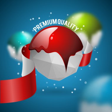 Premium Kalite vektör etiketi