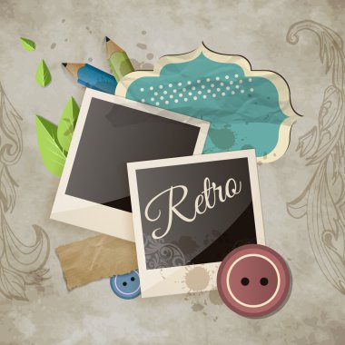 retro frames vector illustration   clipart