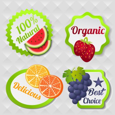 ORGANIC poster background vector clipart