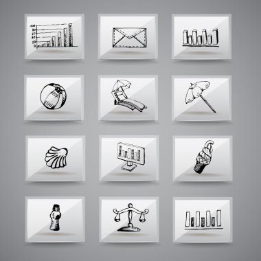 analog icons  vector illustration   clipart