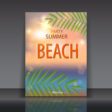 summer,beach  vector illustration   clipart