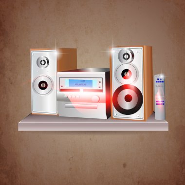 music stereo vector illustration   clipart