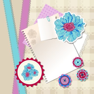 Vector floral arka plan tasarımı