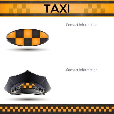 Racing orange background, taxi cab cover template. clipart