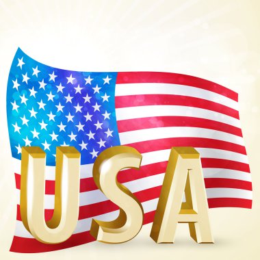 Vector independence day background. clipart